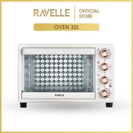 RAVELLE Electric Oven 32 Liter - Oven Listrik Low Watt -  PEARL WHITE