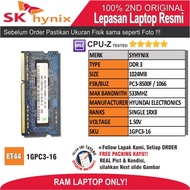 ET44 1GPC3-16 RAM MEMORY Laptop SYHYNIX PC3-8500F 1024MB SINGLE 1RX8