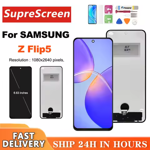 Flip5 Screen For Samsung Galaxy Z Flip 5 5G F731B F731U Lcd Display Touch Screen Digitizers Flip5 Sc
