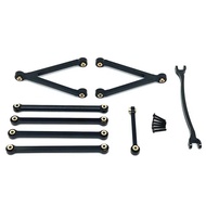 FOR FMS FCX24M Camel Cup Metal Chassis Links Pull Rods and Steering Rods Set 1/24 RC Crawler Car Upg