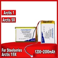 Headset Battery for Steelseries Arctis Pro Wireless Siberia 800 840 160240 9 FT823456P 9X PDP LVL50 