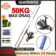 Shimano Rod Fishing Rod Reel Full Set bc Spinning Reel 1.8 3.0m Fishing Rod and Reel 1 Set Combos bc