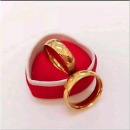 cincin titanium wanita anti karat cincin couple/pasangan pria wanita