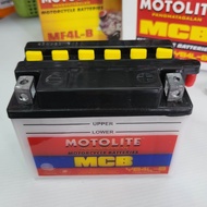 MOTOLITE Battery MF4L/YB4L for WAVE100 / DASH110/ MIO SOUL/ XRM(NO BATTERY SOLUTION INCLUDED)