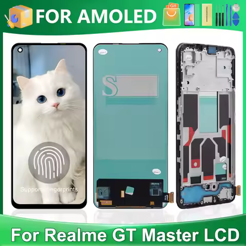 AMOLED For OPPO Realme GT Master For GT Master Edition RMX3363 RMX3360 LCD Display Touch Screen Digi