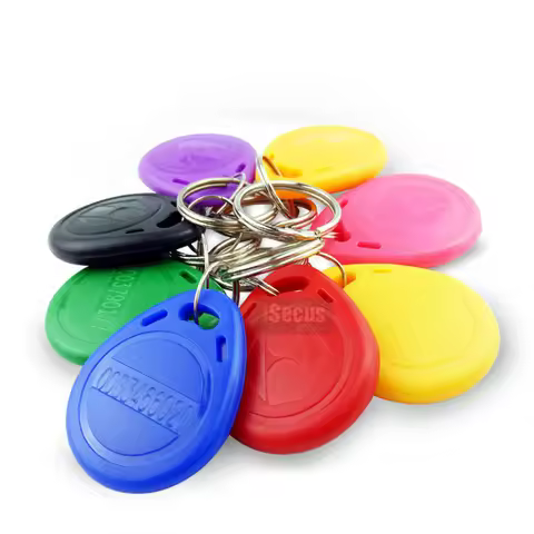 10P 125Khz RFID Keyfob LF Proximity Keychain Low Frequency RFID Tag EM4100 Smart Keyfob with UID Cod