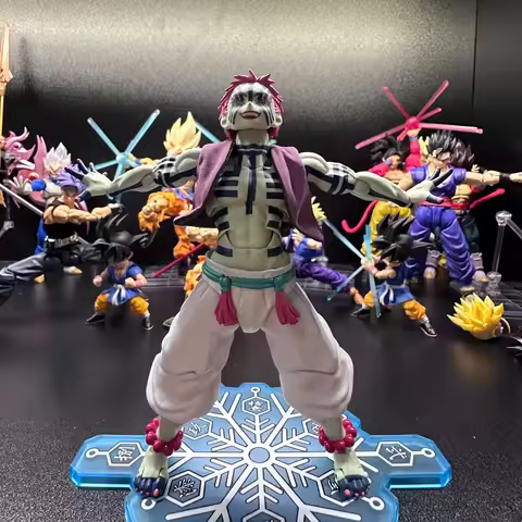 Demon Slayer Anime Shf The Third of The Winding Akaza Vest Handmade Clothes Clothing Is Suitable for