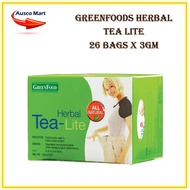 GREENFOOD HERBAL TEA-LITE 26 TEABAGS X 3 GM