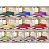 (Wholesale Price) INOVO Plain Colour Single Size Fitted Bedsheet (ECO-PS)