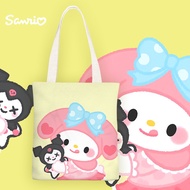 Melodi Pattern Canvas Bag - Capacity to Hold Many Personal Items - Canvas Bag with Many Pictures