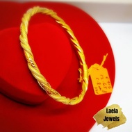 LAELA GELANG TANGAN PINTAL EMAS TULEN 916 GOLD BANGLE