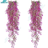 1pc/2pcs Handmade Artificial Vines Indoor Outdoor Wall Hanging Faux Plant For Home Balcony Garden De