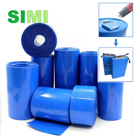 Length 1M Battery Packs PVC Heat Shrink Wrap Tube Insulation of Width 30/50/70±2MM for Big Battery P