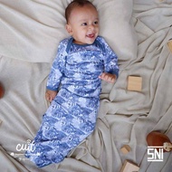 Cuit Baby Wear CUIT Kojo Series Monstera Sleeping Bag Baby Swaddle Bedong Instan - Blue Ocean - NB