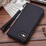 【Cw】Business Men's Leather Wallet With Zipper Coin Pocket Phone Case For Man Card Holder Purse Male Clutch Bag Men's Wallet