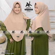 Alwira.Outfit Jilbab/Hijab Jersey Premium Size L Original