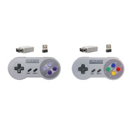 TECHCHIP-Game Controller Wireless 2.4G Gamepad Joypad Joystick Compatible for SNES Mini PC NS Switch
