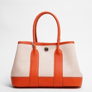 HERMES Mini garden party - 帆布火焰橙