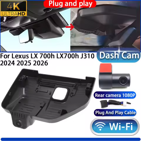 HighCity For Lexus LX 700h LX700h J310 2024 2025 2026 Dash Cam Camera DVR 4K UHD 2160P Night Vision 