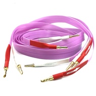 Nordost 14 Core Silver Plated Audio Speaker Cable Sawtooth Gold-plated Banana Plug HiFi Audio Amplif