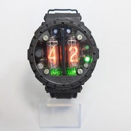 Nixie 管手錶 IN-16，石墨色