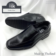 [CM500] รองเท้าคัทชูชาย แบบสวม สำหรับนักศึกษา ใส่ทำงาน สีดำ ไซส์39-45 พร้อมส่ง