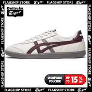 【Onitsuka Tiger flagship store】Onitsuka Tiger Tokuten beige red Mens and womens sports shoes casual 