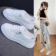 Korean Version White Shoes Female Students New Style Thick-Soled Shoes Female Street Shooting Shoes 