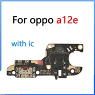 With IC Charge Board For Oppo A12e USB Charging Dock Port Socket Jack Plug Connector Replacement Par