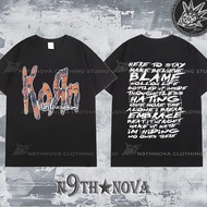 24h Shipping N9THNOVA Washed Korn Family Values Tour Vintage Rock Street Style T-shirt 6