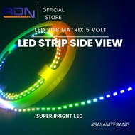 MARTLED ROLL 5 METER WS2812 SIDE VIEW 4020 RGB 4mm 5 VOLT 144 Led 170 Led 5 METER MATRIX RGB MOTORCY