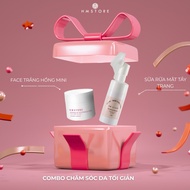 COMBO 2 STEPS OF MINIMUM SKIN CARE FACIAL CLEANSER + FACE WHITE PINK HM STORE