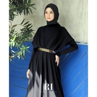 881 Special BLACK Gamis Wedding Dress Maxi Scuba Titanium Braidsmaid Muslim Dress can be used for hi