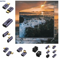 SERINA Type C Plug Adapter, U-shaped Aluminium Alloy TYPE-C Adapter, Straight Head Elbow TYPE-C Male