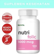 Nuvita Nutri Folic Acid 1000 Mcg 100 Tablet Asam Folat Ibu Hamil Anak Original Produk