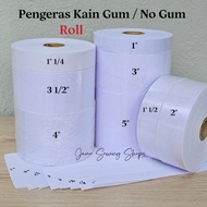 Bakrum (Roll) / Pengeras Kain / Pengeras Pinggang / Interlining / Pengeras Langsir ( Gum / No Gum ) 