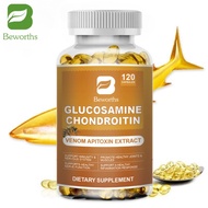BEWORTHS Glucosamine Chondroitin Capsules 120pcs for Bone & Joint Support Stress Relief Inflammatio