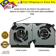 ACER PH315-52 PH317-53 AN515-55 AN515-54 AN517-52 CPU GPU REPLACEMENT FAN READY STOCK
