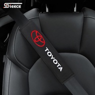 Sieece ที่หุ้มเข็มขัดนิรภัย ปลอกหุ้มเข็มขัดนิรภัย ฝ้าย ปลอกเข็มขัดนิรภัย ปลอกหุ้มสายเข็มขัดนิรภัย หุ้มเข็มขัดนิรภัย ที่หุ้มเข็มขัดนิรภัยรถยนต์ ของแต่งรถยนต์ สำหรับ Toyota Corolla Wigo Wish Sienta Yaris Altis Fortuner CHR Camry Vios RAV4 Avanza Rush Innova