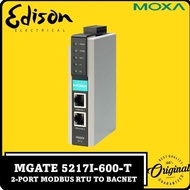 MOXA MGATE 5217I-600-T 2-PORT MODBUS RTU/ASCII/TCP-TO-BACNET/IPGATEWAY ORIGINAL DAN TERPERCAYA