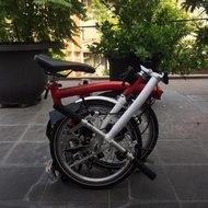 Istimewa Sepeda Brompton S3L Red White Perakitan 2015 Preloved Second