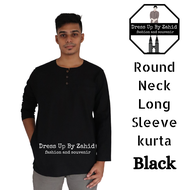 New Arrival 🤷‍♀️ROUND NECK KURTA COTTON LENGAN PANJANG DEWASA (S~XXL) || Baju Kurta Lengan Panjang