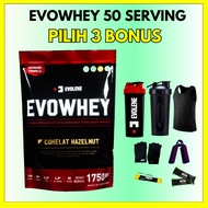 Evolene Whey Protein Chocolate 1750gr/50 Sachet Free Shaker Definite calorie Fitness Workout BPOM HA