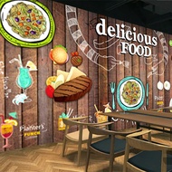 Wallpaper Dinding 3D Custom Kafe / Resto (20BS-022)