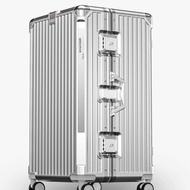 Aluminum Luggage TSA Lock Big Luggage Box With Cup Holder