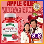 HOT FITGUM Original Apple Cider Vinegar Gummies ACV Gummies for Weight Loss & Detox Slimming Ready S
