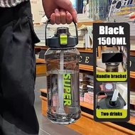 2L/1.5L  Large Capacity Transparent Water Bottle water bottle 2000ml water bottle bpa free KIDS over