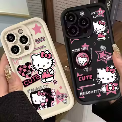 Cute Hello Kitty Gramophone Phone Case For Google Pixel 7 8 9 Pro 7A 8A 5G 9 Pro XL Soft Silicone Y2