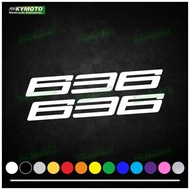 For 636 ZX-6R ZX6R motorcycle accessories decals fairing decoration helmet fuel tank engine logo ref