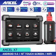 Ancel X7 HD 12V-24V หนักรถบรรทุก OBD2สแกนเนอร์เต็มระบบเครื่องมือวิเคราะห์ที่มี40รีเซ็ตฟังก์ชั่นและ E